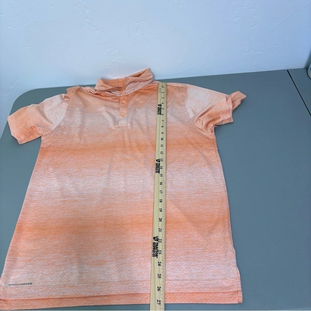 Columbia Golf Orange Polo Short Sleeve Men's Medium 